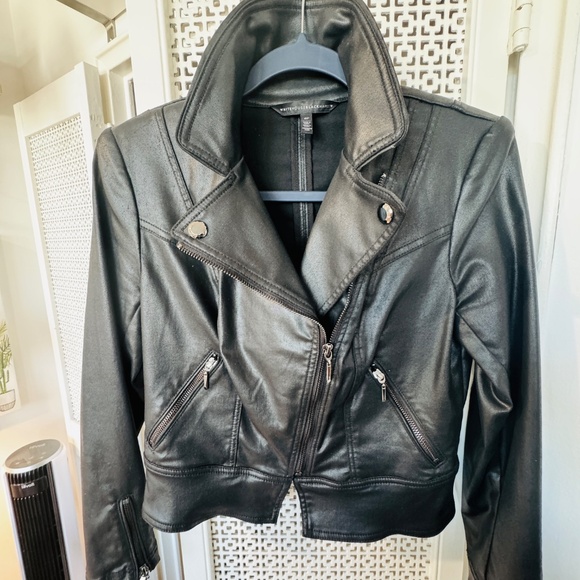 WHBM Black Moto Jacket - Picture 3 of 5